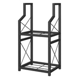 Heavy Duty 2-Tier Firewood Rack - Vertical Log Holder for Indoor Fireplace and Outdoor Fire Pit V888-ELOSUNG18461