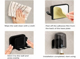 2 Pcs No-Drill Bathroom Holder Wall Mount Cup Organizer Rack For Electric V1370-AZ4-25443