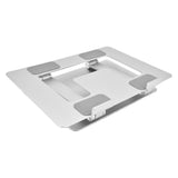 Laptop Stand Collapsible Portable Aluminium Alloy Notebook Support Riser Stand Silver V1294-YM0714-3116210063211
