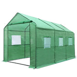 Green Fingers Greenhouse 3.5x2x2M Walk in Green House Tunnel Plant Garden Shed GH-WALK-35X20-GR