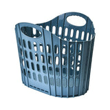 Large Hollow-out Foldable Laundry Basket, Blue Wall Hanging Clothes Hamper, Practical Storage for V1221-XM-LB4091-ZS99