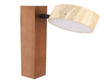 LED Wall Mounted Light Rotation Warm Light Hardwired Wall Sconces Lamp for Bedroom Walnut Wood Color V1294-YM0901-3119250032712