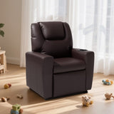 VEVOR Kids Reclining Chair PU Leather Toddler Recliner with Cup Holder V952-ETTYPGKZS252XFA0S001V0