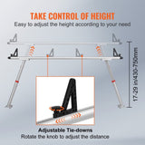 Truck Rack, 363lbs Capacity, 19-34in Adjustable Height, Aluminum Ladder Rack for Truck with 8 V952-PKHJLXJB71INCO9JWV0