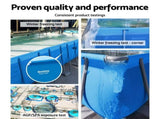 Bestway Swimming Pool 300x201x66cm Steel Frame Above Ground Pools w/ Filter Pump 3300L BW-POOL-SQ-3M-56412