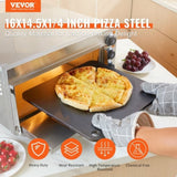VEVOR Pizza Steel 16"x14.5"x1/4" Pre-Seasoned Carbon Steel Pizza Baking Stone V952-FXPSPSGB1614O1YE3V0