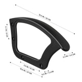 2 Pcs Chair Arm Accessories Arms Heavy Duty Gaming Velvet Office Black V1192-AZ-W-34267