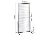 2' x 5.6' Grid Wall Panels Tower, 2 Packs Wire Gridwall Display Racks with T-Base Floorstanding, V952-LSWGQ6878INCNL5GHV0