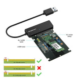 Simplecom SA225 USB3.0 to mSATA + M.2 2 In 1 Combo Adapter V28-SA225