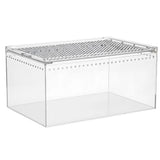 Reptile Terrarium Enclosure, 11.8" x 7.9" x 5.9" Acrylic Tarantula Breeding Box, Transparent Jumping V1369-AZ3-W-08685