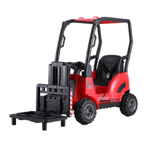 Rigo Kids Electric Ride On Car Forklift Loader Toys Cars Horn Remote 12V Red RCAR-FORKLIFT-RD