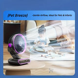 Grayish Purple AI Smart Circulating Fan 4 Modes Silent Airflow, Your All-Scenario Cooling V1232-ZNZMXHS001