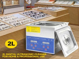 2L Ultrasonic Cleaner Lab-Grade Stainless Steel Ultrasonic Cleaning Machine Digital Heating Timer V985-DIGITALULTRASONIC