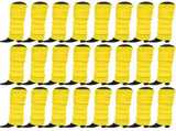 24x Womens Leg Warmers Disco Winter Knit Dance Party Crochet Legging Socks Costume - Yellow V563-BR-24LEGWARMS-YLW