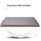 14-15.4 Inch Microfiber Notebook Liner Bag - Blue & Brown PRL-6058455750DBT