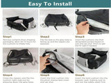 White car bed, carrier for car, pet travel accessories, transport in car, car seat, V1106-136-GRA-08632