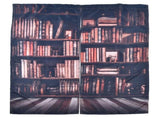 Living Room Curtains 3D Bookcase Printed Shading Curtains Bedroom Drapes V1294-YM0901-JY35922-02