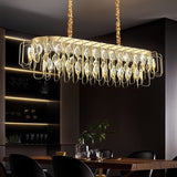 BAMDECOR C3345/OVAL1.2 Modern French Home Decor Luxury Crystal-leaf Chandelier LED Fashion V255-BAM-C3345-OVAL