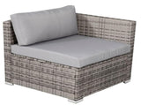 8PC Outdoor Dining Set Wicker Table & Chairs-Grey V264-OTF-511S-LGR