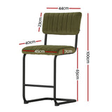 Artiss 4x Bar Stools Velvet Chairs Green BA-HY-005-GNX4