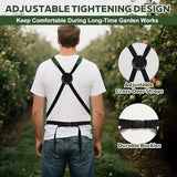 2Pack Gardening Apron, Garden Apron with Quick Release Pockets,Water Resistant Oxford with V1107-119-33140-BLU-2PACK