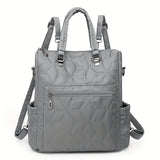 Fashionable Backpack Dual Strap Backpack Travel Backpack Daily Use Backpack - Gray - Size 36-34-14 V1347-DSZ-001-123-GRY-36-34-14