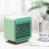 Portable Air Conditioner Fan 3 Speeds Cooling Humidifier Fan for Room Desk Bedroom Office Green V1263-JX-7214-1