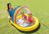 Intex Rainbow Arch Inflatable Spray Kiddie Pool 57156 V1032-IXRAINBOWARCH-57156