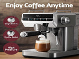 Devanti K7 Cordless Stick Vacuum Cleaner plus Coffee Maker Machine Espresso VAC-K7-GD-CM-06-SS