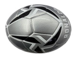 A mirror football with black and white color matching, professional anti-slip and wear-resistant V1102-HYZQ00C06