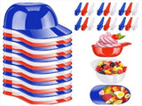 Baseball Helmet Ice Cream Snack Bowl 8 Oz Mini Cap Bowls Kids Chip Sundae Helmets Pack V1370-AZ4-11648