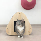 Yaomi Wood Triangle Cat Scratcher Sofa Pet Bed V274-PET-ZS-CTTRIHS