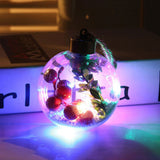 6Pcs Shining Christmas Balls with LED Light Pendants Refillable Ball Christmas Tree Hanging Ball V1294-YM0714-10310970