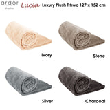 Ardor Lucia Luxury Push Throw Silver V442-INT-THROW-LUCIA-SILVER-RE