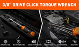 4Pc 3/8" Drive Click Torque Wrench Ratchet Socket Adaptor Extension WorkShop V465-81036