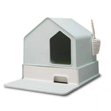 Petwiz Enclosed Cat Litter Box House Green V378-PWCLB-GR