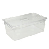 25L Slow Cooker Container with Lid Food Storage Case Multipurpose PP Transparent Clear Bin V1294-YM0901-3118250128111