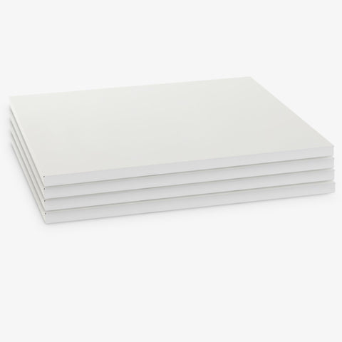 0.90m x 0.60m Shelves White Set of 4 ZSH-090-060