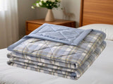 AYktou Reversible Patchworks Queen Size, 78.74x59.05in Lightweight Plaid Bedspreads Coverlets V1189-WXFWAL-20260326-03116
