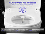 Cefito Electric Bidet Toilet Seat Washing Without Power Heated D-Shape Air Dryer BIDET-ELEC-S003-WH