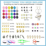 6000pcs Polymer Clay Beads Set 24 Colors Clay Round Disc Spacer Heishi Beads Jewelry Making Kit V571-728040811218