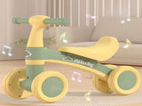 Balance Bike, Pedal-Free Baby Scooter, Toddler Learning Walker with Music for Ages 13 Light Green V1265-AU-497-QIANLV