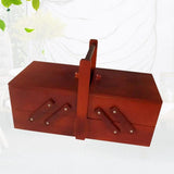 Wooden Sewing Box for Adults Beginners Sewing Kit for Adults Accessories Home Sewing Basket V1370-AZ4-15768
