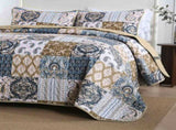 Retro Charm Queen Bedspread Set with Bold Checkered Design V745-MAC080631Q13U
