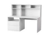 Artiss Computer Desk Office Study Desks Table Bookshelf Drawer White 120cm FUR-W-CD120-WHT-AB