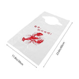 100 Pcs Disposable Crab Bibs for Lobster Eating, Bibs for Men, Women, and , Seafood Dining V1369-AZ3-W-21917