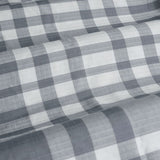 Ardor Ronan Grey Plaid Jacquard Quilt Cover Set Queen V442-INT-QUILTCS-RONAN-GREY-QS