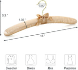 TOPIA HANGER Padded Hangers for Women Clothing, 10-Pack Thick Foam Padded Satin Hangers No Shoulder V1258-DP02-F-234
