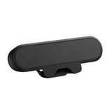 USB Wired Computer Speaker, HD Stereo Sound with Volume Control, Clamp-on Design, Black V1263-JX-7359