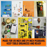 127Pc Pegboard Hooks Set Storage Baskets Organizer Hanger Inc. 4 Small Peg Board V465-97790